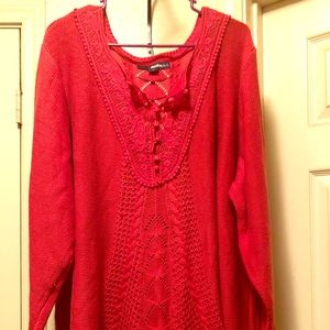 Strawberry A line sweater